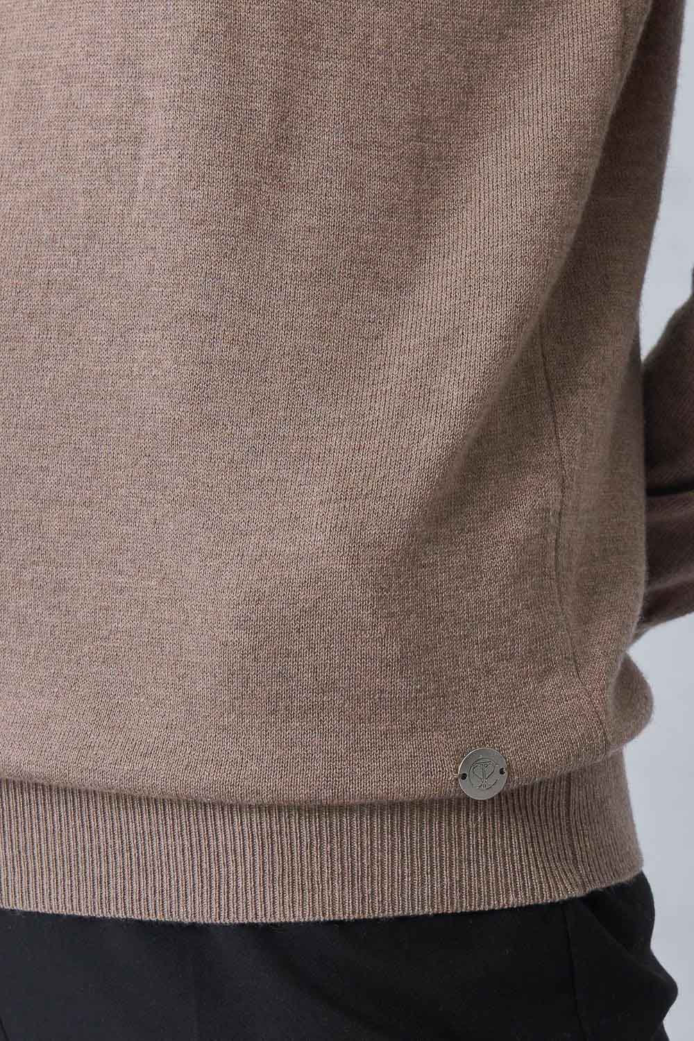 SST&C #Online Exclusive  Women'S Camel Design Half Turtleneck Sweater | 8662211001  (Outlet)_6