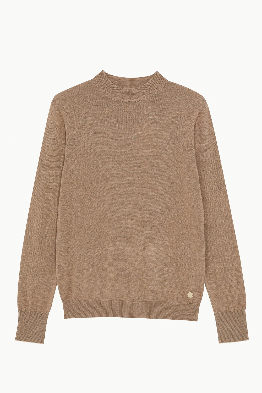 SST&C #Online Exclusive  Women'S Camel Design Half Turtleneck Sweater | 8662211001  (Outlet)_7
