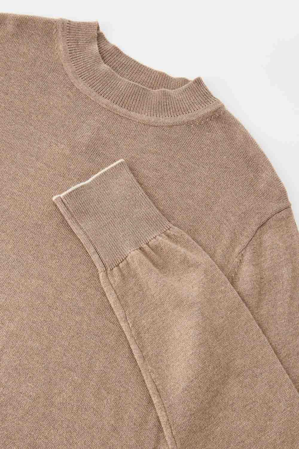 SST&C #Online Exclusive  Women'S Camel Design Half Turtleneck Sweater | 8662211001  (Outlet)_9