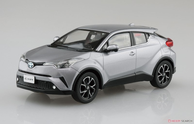 [免上色 免膠水] AOSHIMA 青島 Snap Kit系列 1/32 豐田TOYOTA C-HR 金屬銀_1