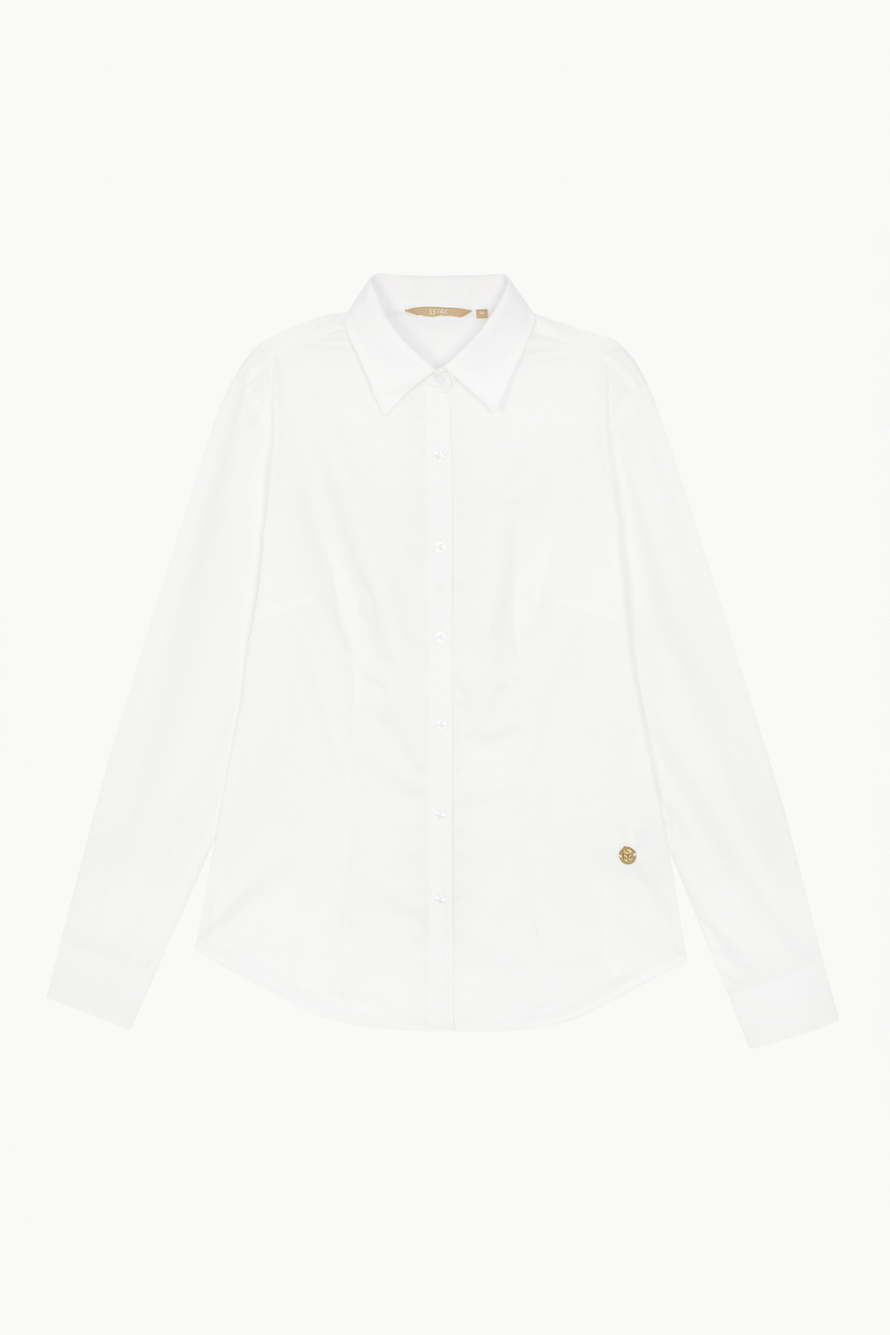 SST&C White Basic Slim Fit Shirt | 7562211001  (Outlet)_8