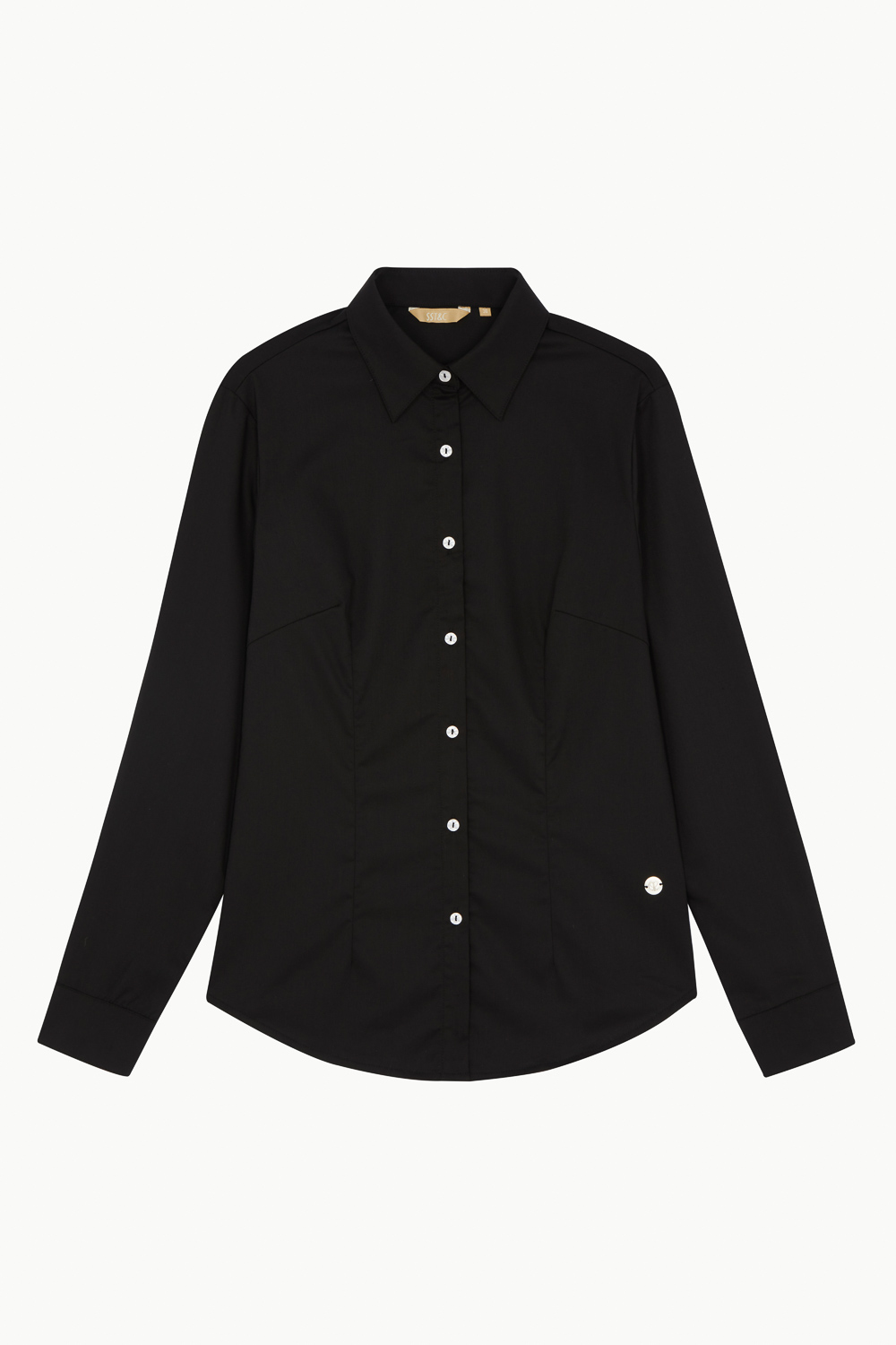 SST&C Black Basic Slim Fit Shirt | 7562211003  (Outlet)_8