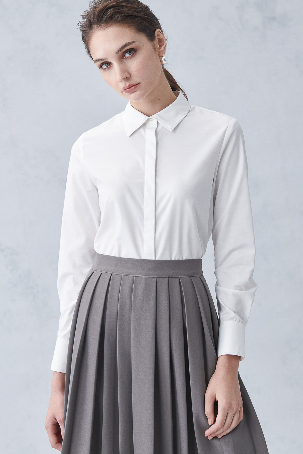 SST&C White Trim Shirt | 7562211004  (Outlet)_0