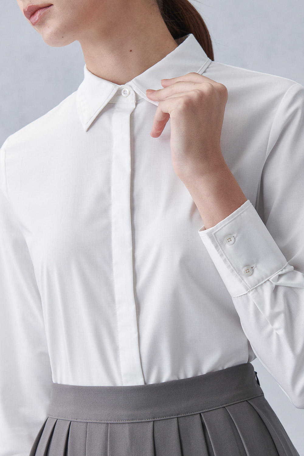 SST&C White Trim Shirt | 7562211004  (Outlet)_6
