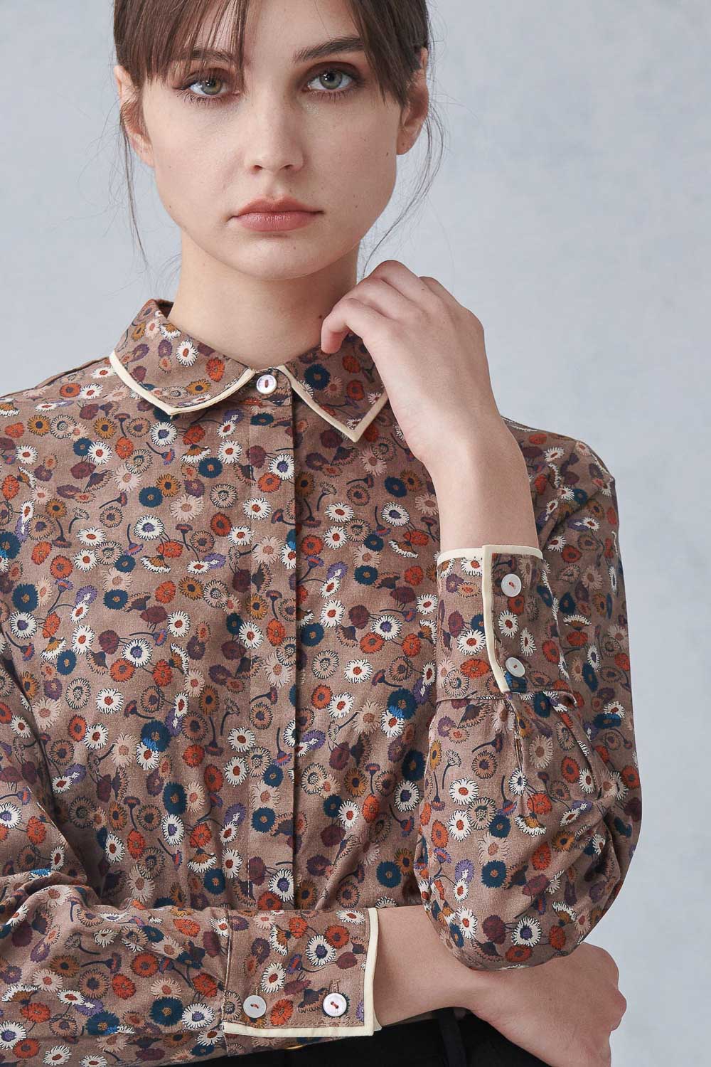 SST&C Daisy Print Trim Shirt | 7562211006  (Outlet)_6