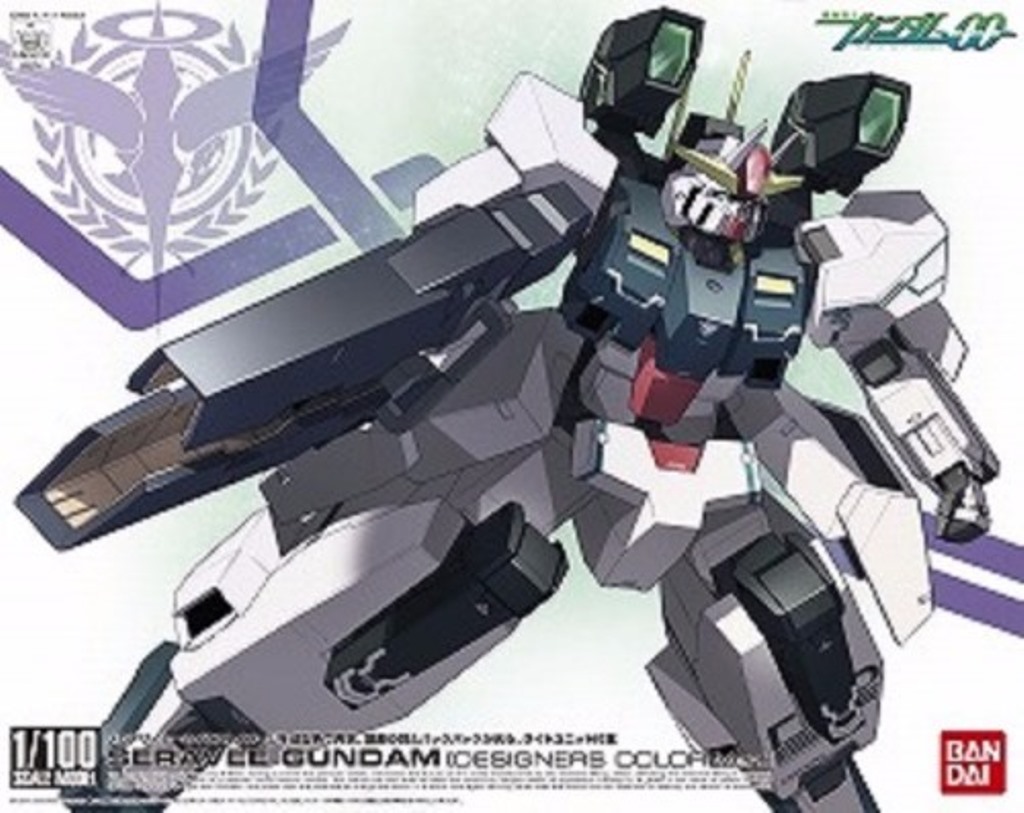BANDAI 1/100 鋼彈OO 020 熾天使鋼彈 設計師配色 機動戰士鋼彈OO 組裝模型_0