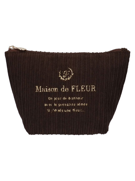 冬日系列燈芯絨手拿包(8A24FJJ0100) - Maison de FLEUR