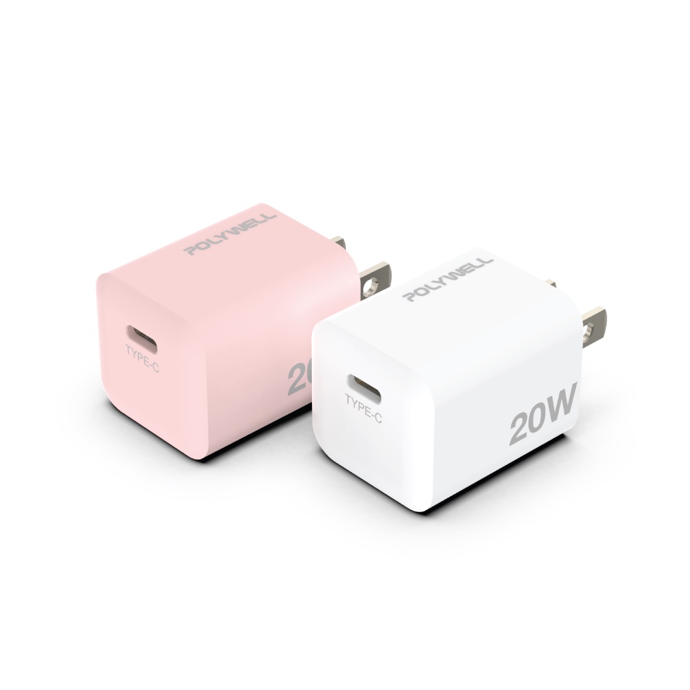 POLYWELL PD迷你快充頭 20W Type-C充電頭 豆腐頭 適用蘋果iPhone安卓 寶利威爾【BH0101】_1