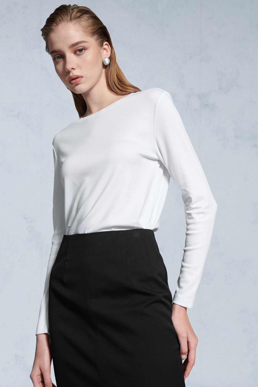 SST&C Black A-Line Skirt | 7462211002  (Outlet)_2