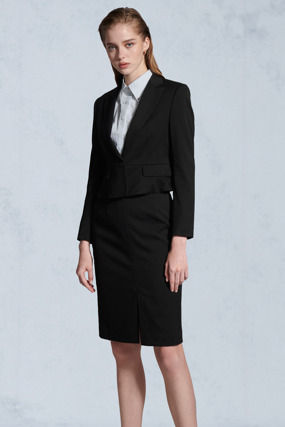 SST&C Black A-Line Skirt | 7462211002  (Outlet)_4