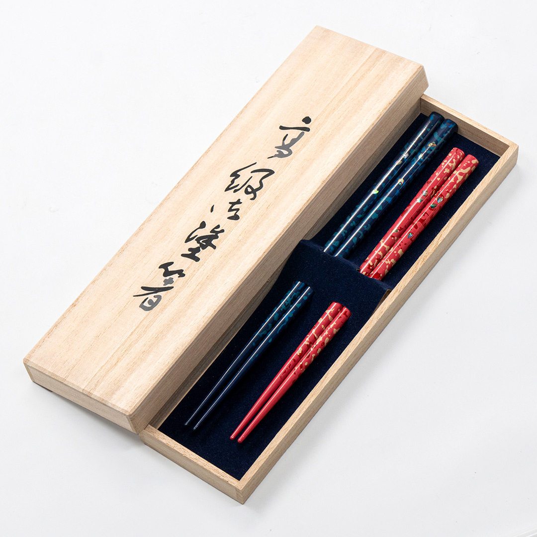 【新婚送禮首選】現貨 日本製 津輕塗 鑲貝漆筷2雙入禮盒組/津輕櫻 鮑魚貝 筷子 對筷 夫妻筷 情侶筷 結婚禮物 新居入厝禮推薦 熱賣中!_1