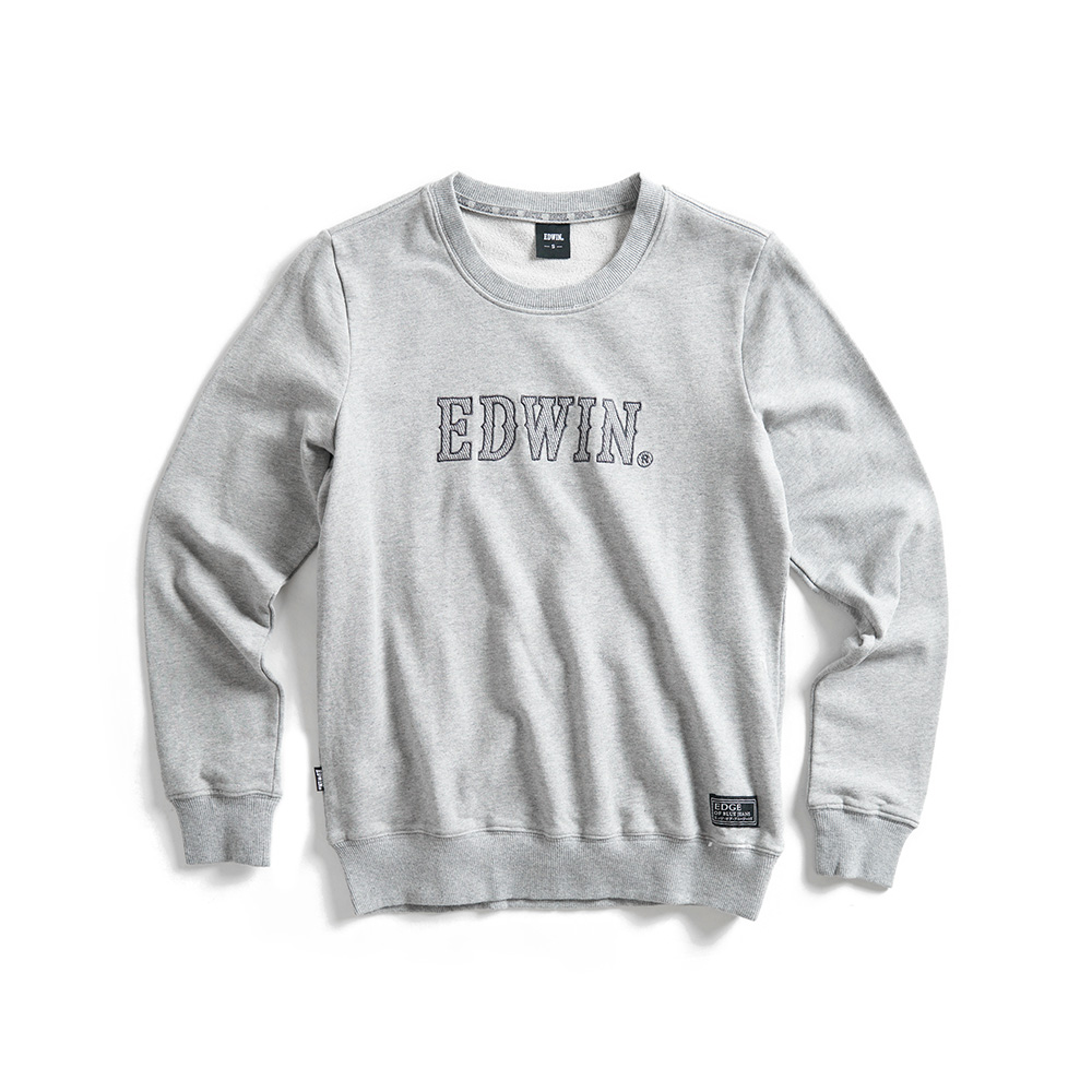 EDWIN｜EDGE｜女裝｜網眼刺繡印花長袖T恤