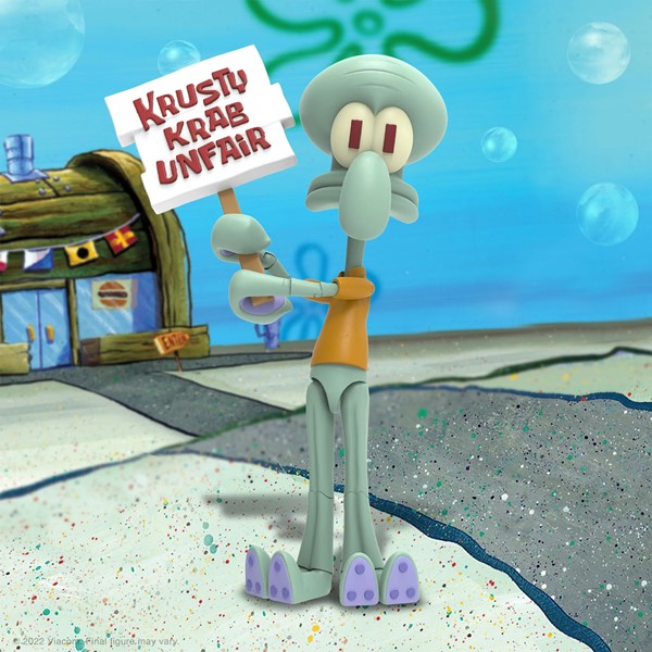 Super7 7吋 海綿寶寶 章魚哥 Squidward 可動完成品_0