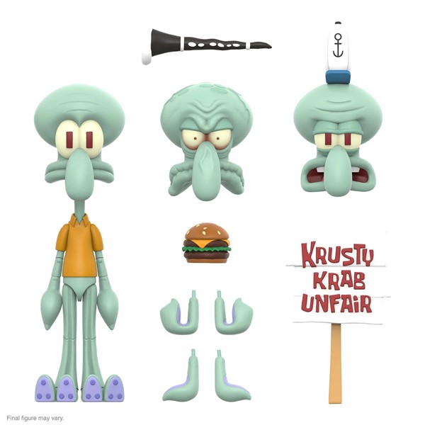 Super7 7吋 海綿寶寶 章魚哥 Squidward 可動完成品_2