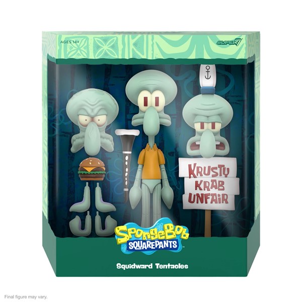 Super7 7吋 海綿寶寶 章魚哥 Squidward 可動完成品_3