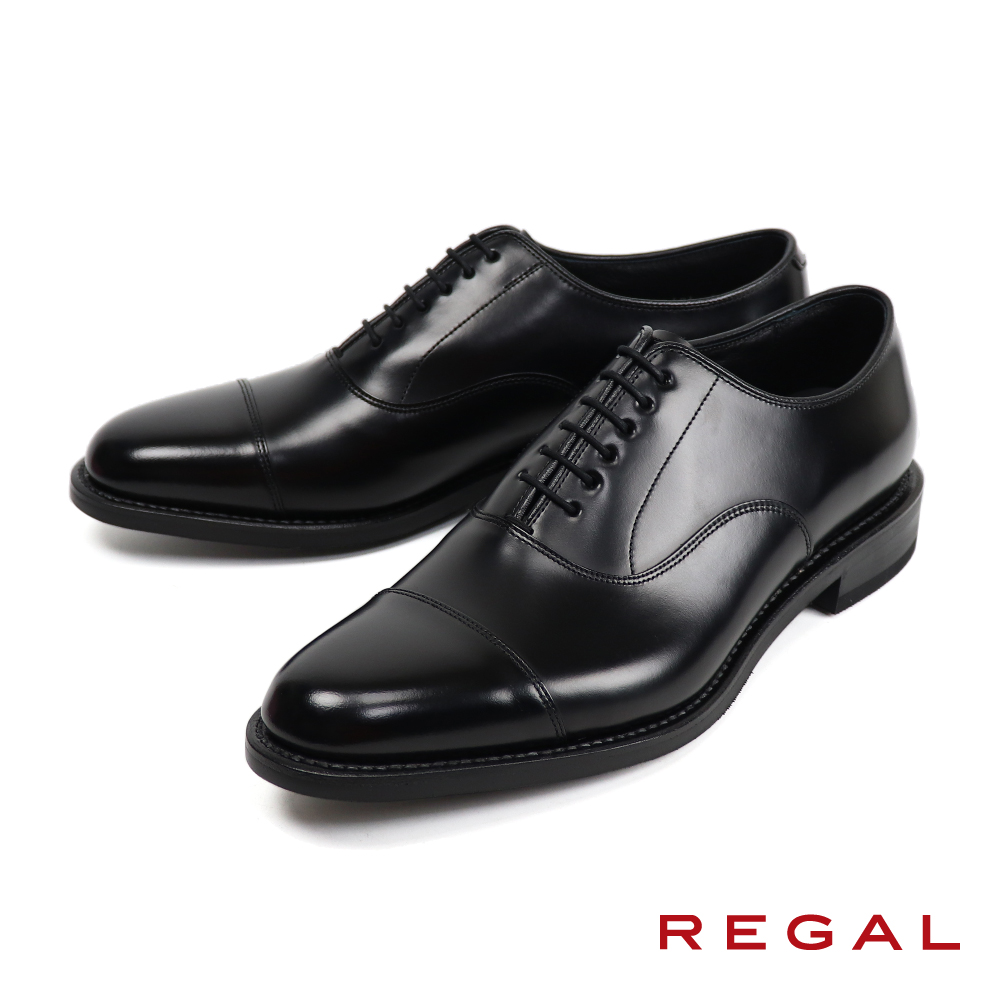 【REGAL】日系商務簡約橫飾牛津鞋 黑色(11BL-BL)