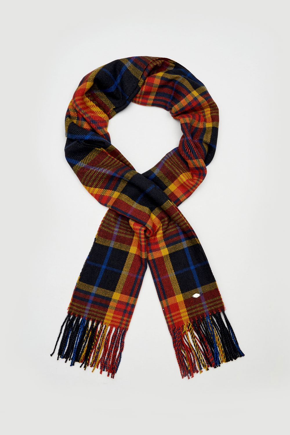 SST&C Orange Check Pattern Scarf | 9462211002  (Outlet)_0