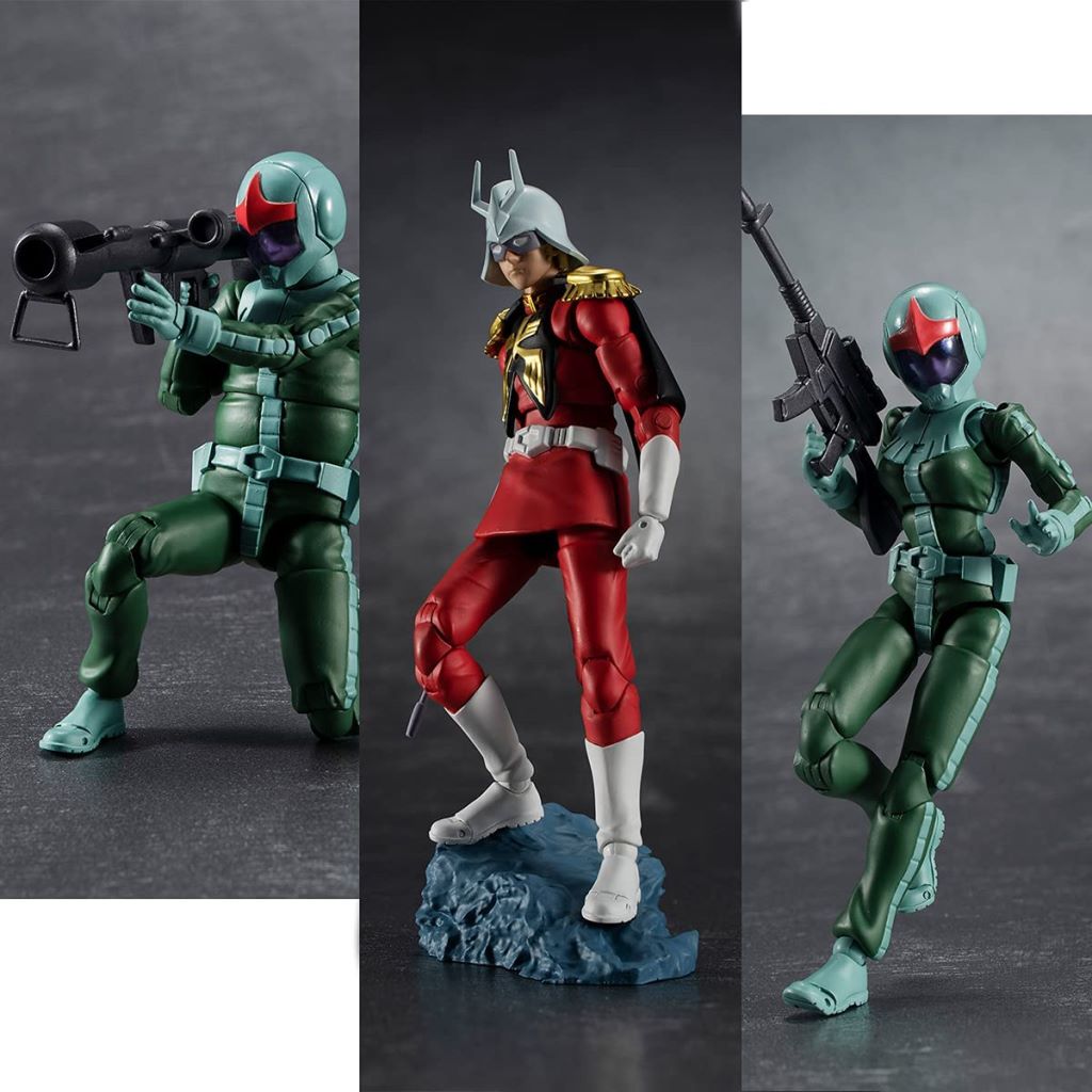 [特典版] Megahouse G.M.G 機動戰士鋼彈 吉翁公國軍04~06 標準服裝士兵&夏亞·阿茲納布爾 套組_2