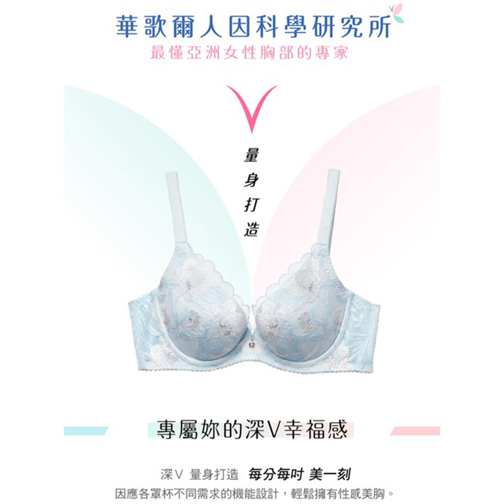華歌爾-深V 量身打造美一刻 A-E罩杯內衣(尊貴藍) NB4594NZ_6