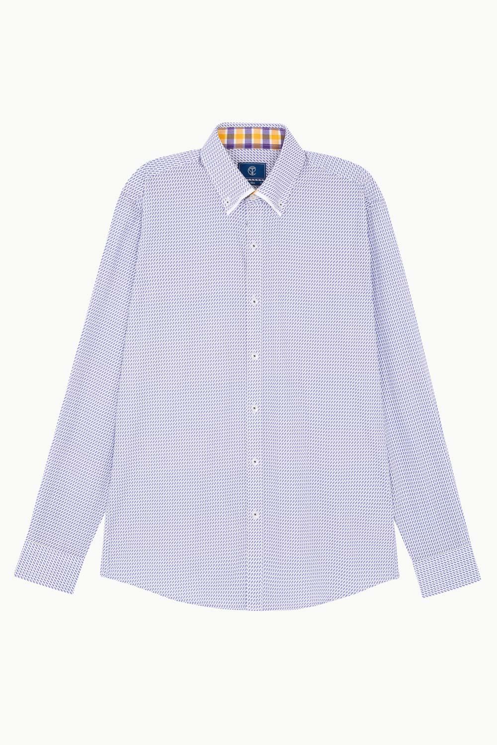 SST&C #Comfortable Cotton  Blue and Purple Small Rocket Print Shirt | 0312212001  (Outlet)_7