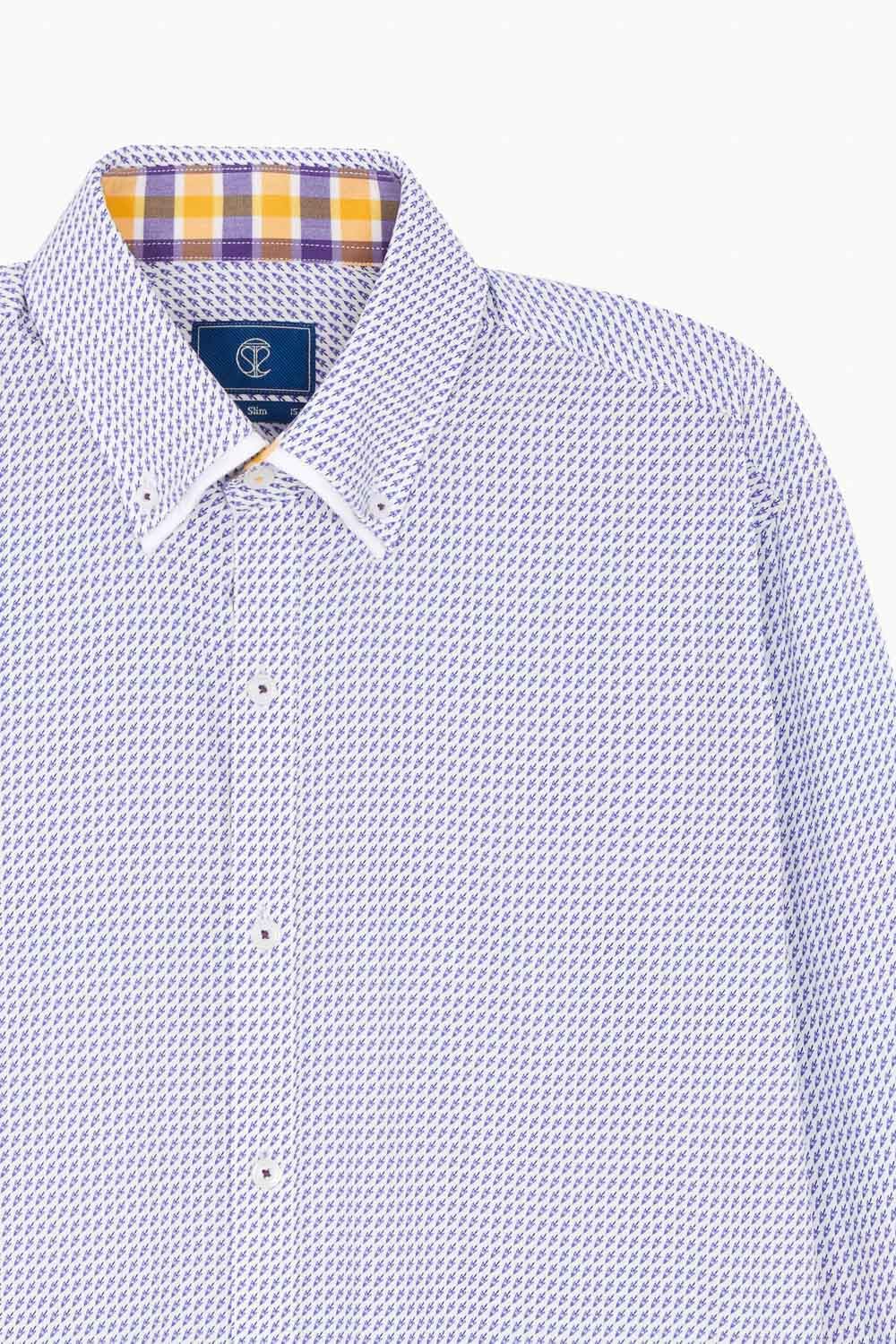 SST&C #Comfortable Cotton  Blue and Purple Small Rocket Print Shirt | 0312212001  (Outlet)_8