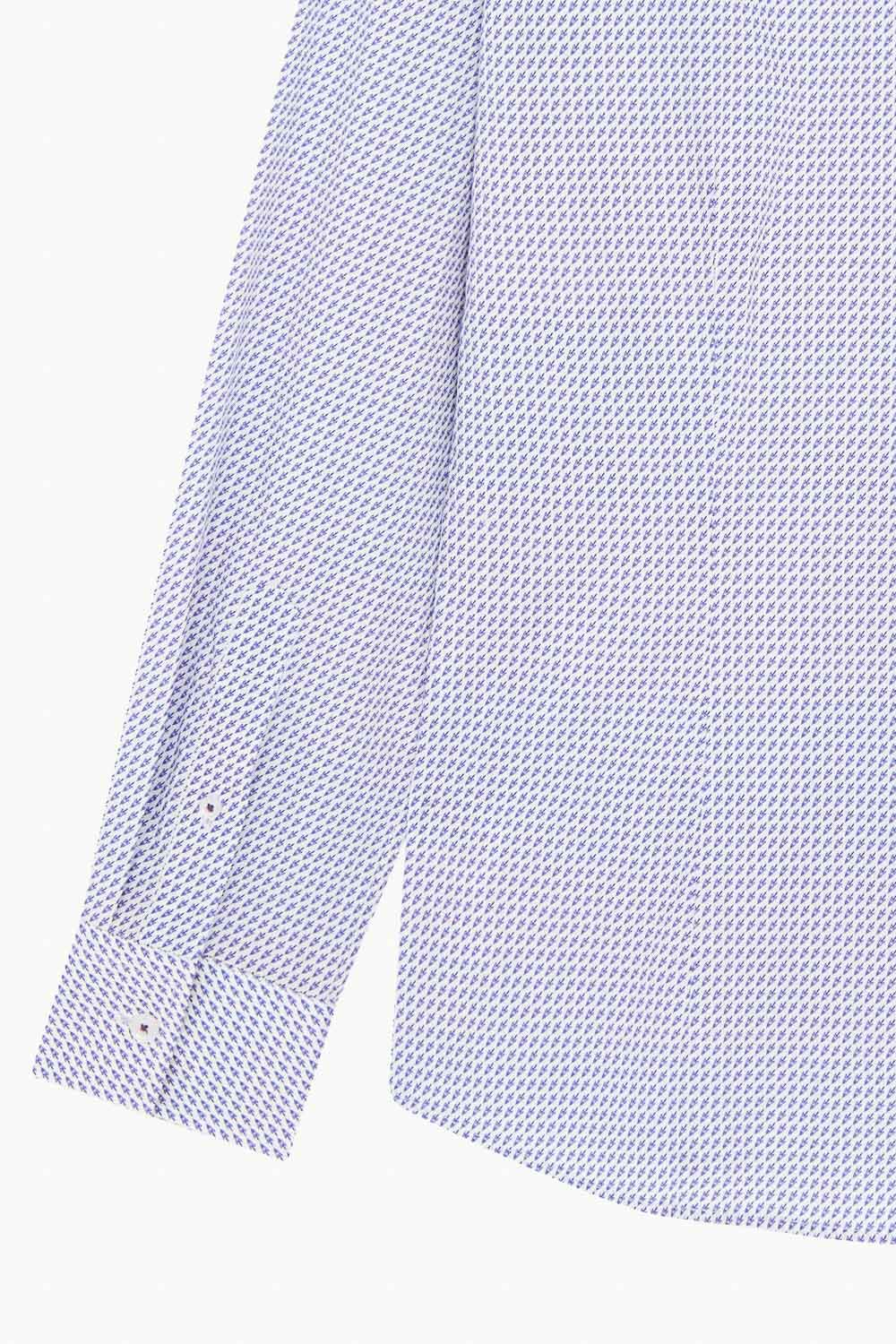 SST&C #Comfortable Cotton  Blue and Purple Small Rocket Print Shirt | 0312212001  (Outlet)_9