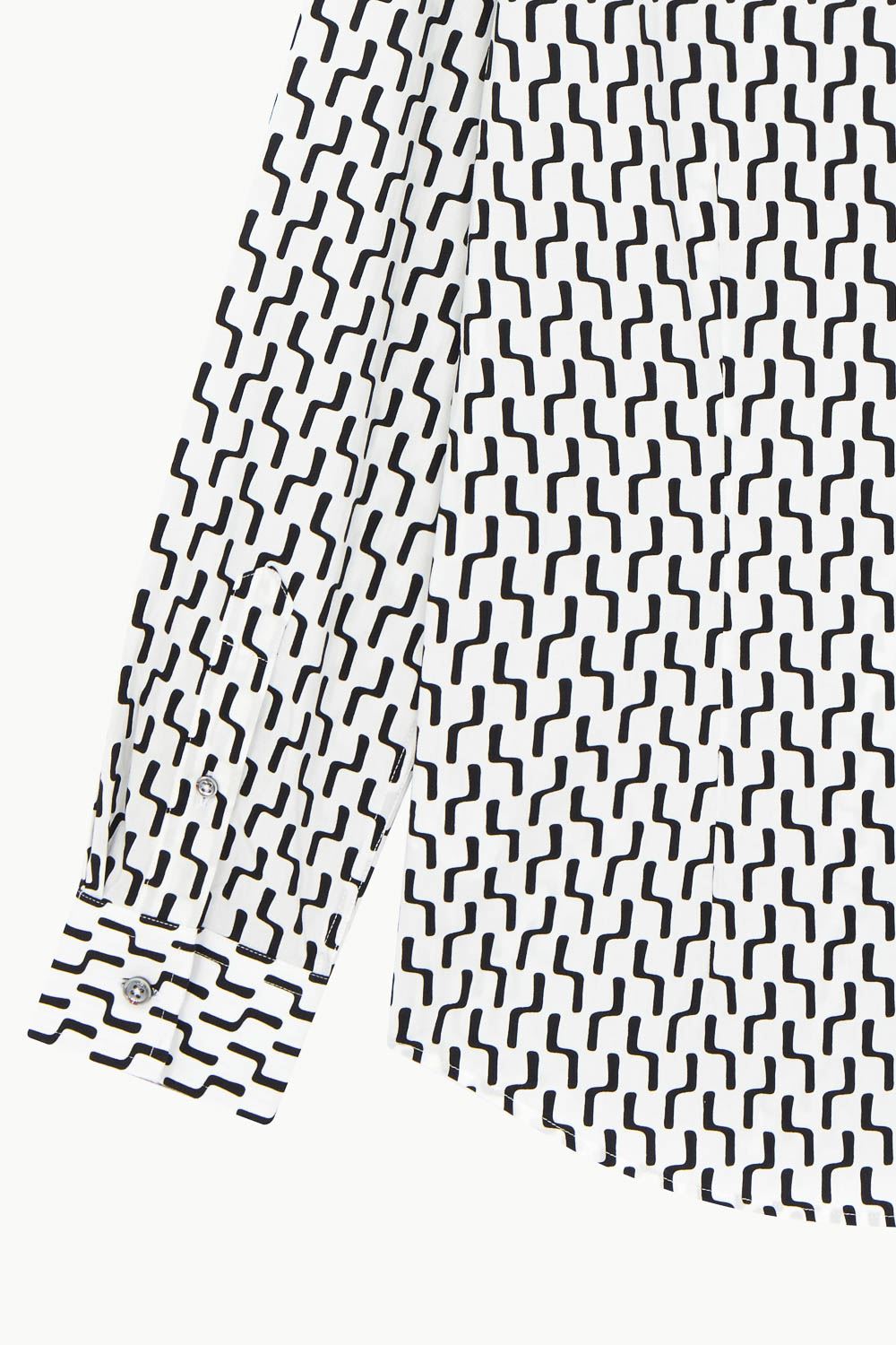 SST&C #Comfortable Cotton  Black Line Printed Shirt | 0312212002  (Outlet)_9