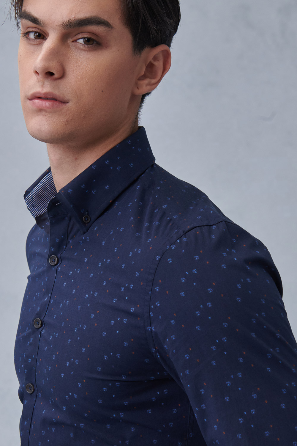 SST&C #Comfortable Cotton  Small Logo Printed Shirt | 0312212003  (Outlet)_5