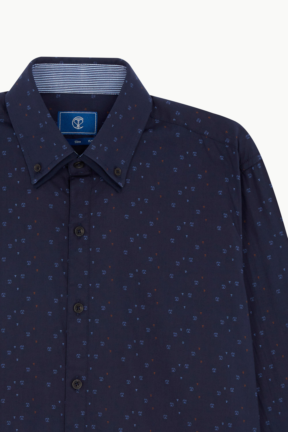 SST&C #Comfortable Cotton  Small Logo Printed Shirt | 0312212003  (Outlet)_8