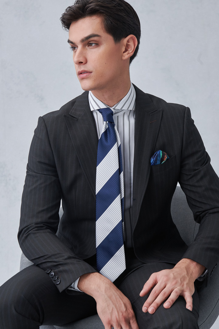 SST&C #Elastic Fit  Striped Pattern Single Pocket Shirt | 0312212014  (Outlet)_5