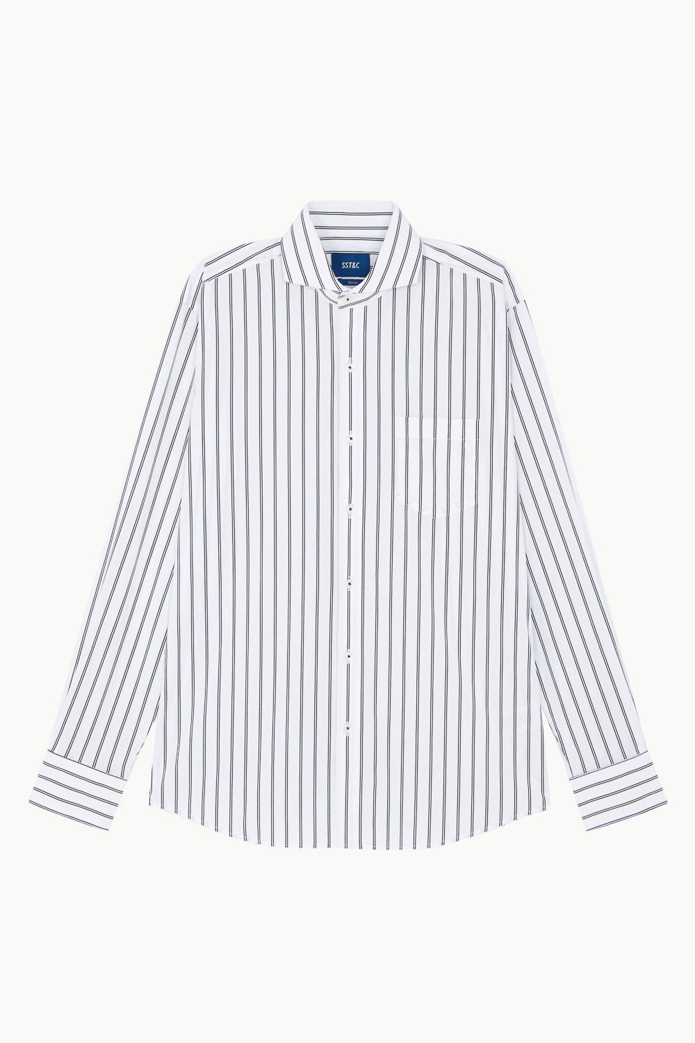 SST&C #Elastic Fit  Striped Pattern Single Pocket Shirt | 0312212014  (Outlet)_7