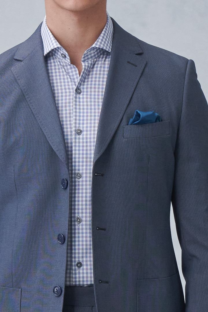 SST&C Gray Houndstooth Slim Fit Suit Jacket | 0112212003  (Outlet)_6