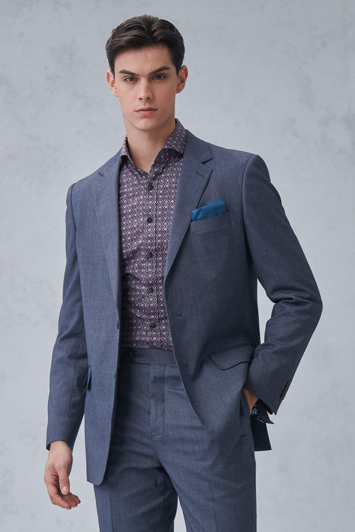 SST&C Gray Classic Suit Jacket | 0112212004  (Outlet)_1