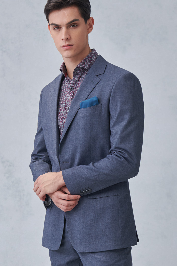 SST&C Gray Classic Suit Jacket | 0112212004  (Outlet)_5