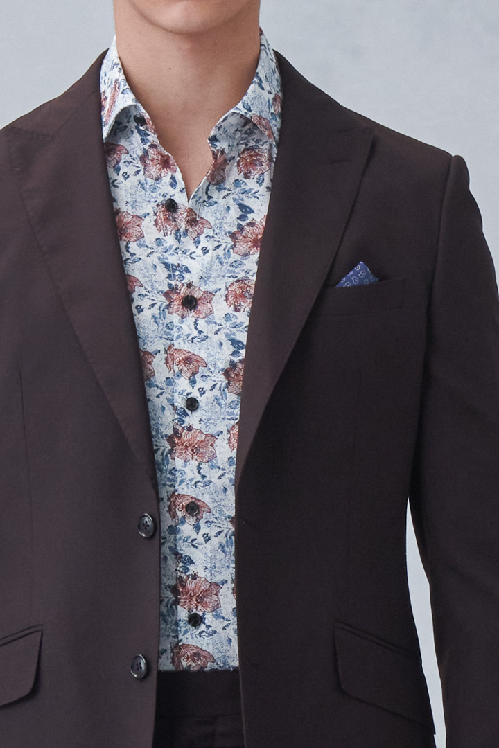 SST&C Brown Slim Fit Suit Jacket | 0112212005  (Outlet)_6