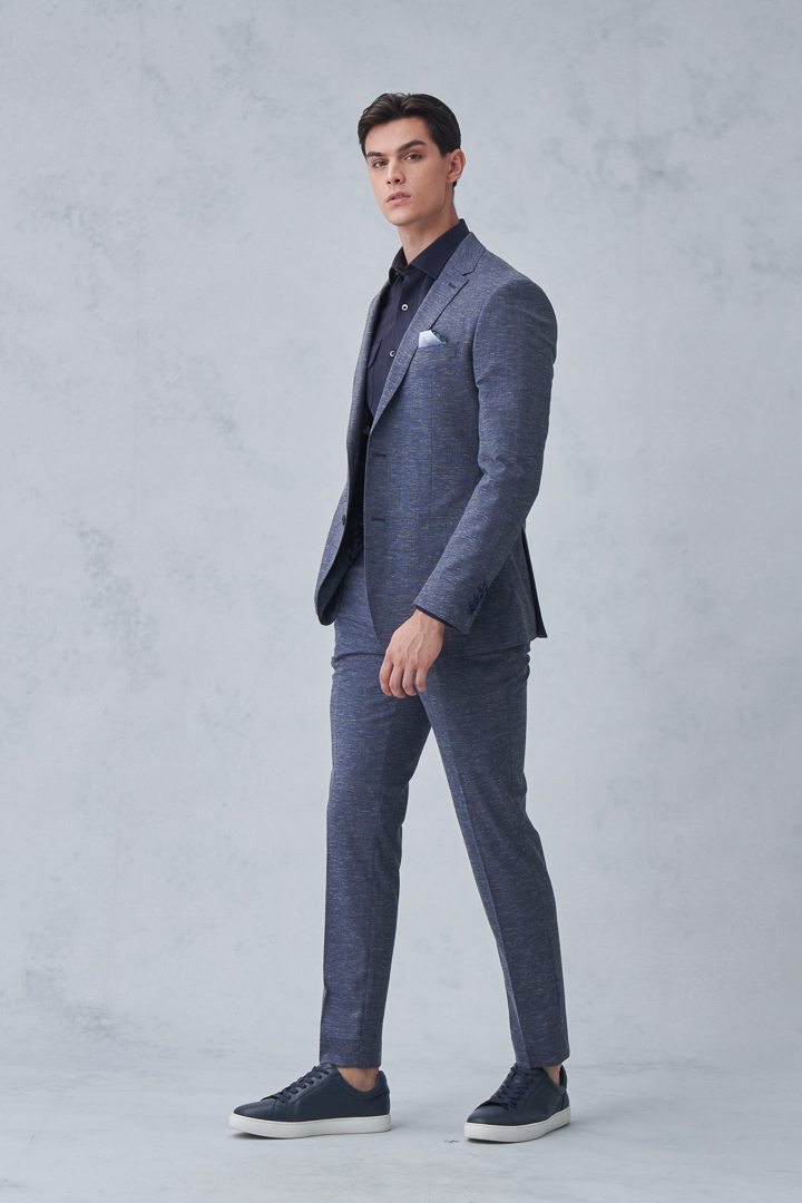 SST&C Gray Welsh Check Slim Suit Trousers | 0212212001  (Outlet)_4