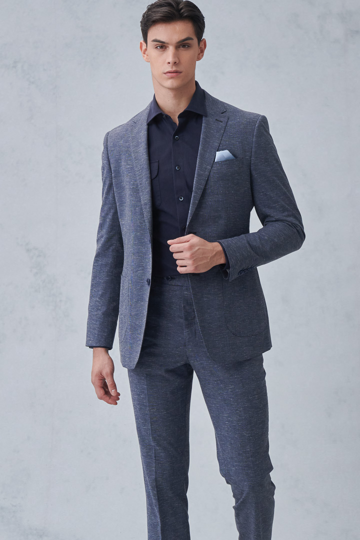 SST&C Gray Welsh Check Slim Suit Trousers | 0212212001  (Outlet)_6