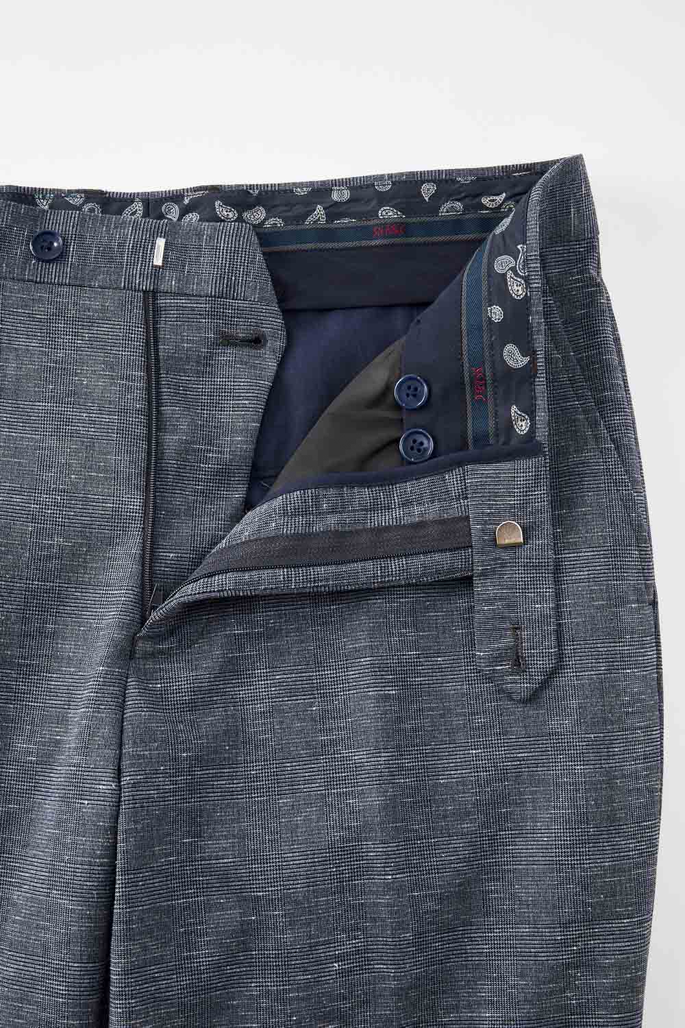SST&C Gray Welsh Check Slim Suit Trousers | 0212212001  (Outlet)_8
