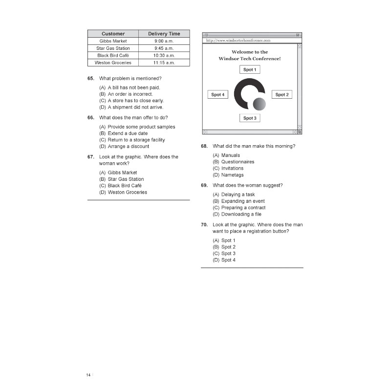 全新！新制多益TOEIC試題滿分一本通：6回完整試題＋詳解，掌握最新命題趨勢，一本搞定新制多益測驗！（附雙書裝＋2 MP3光碟＋音檔下載QR碼）_6