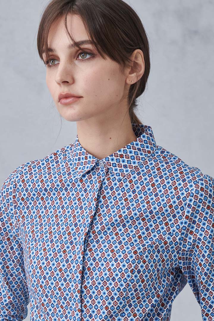 SST&C Princess Cut Geometric Print Shirt | 7562210010  (Outlet)_5
