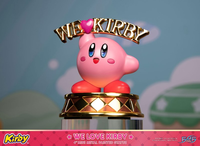 First 4 Figures 星之卡比 金屬彩繪雕像 10.5公分 靜態完成品_5