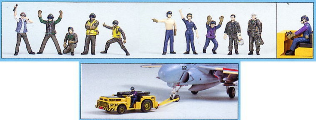 FUJIMI 1/72 美國海軍飛行甲板工作人員組 MD-3 牽引車 富士美 組裝模型 723457_1