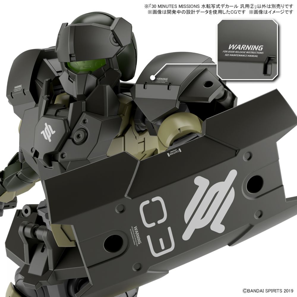 BANDAI 1/144 30mm 水貼紙 通用_1