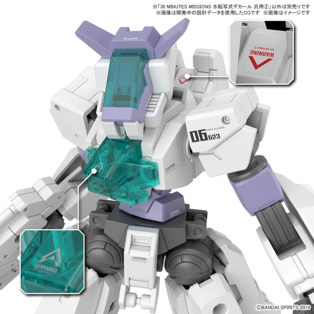 BANDAI 1/144 30mm 水貼紙 通用_2