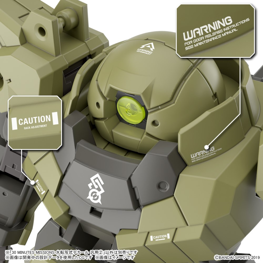 BANDAI 1/144 30mm 水貼紙 通用_3