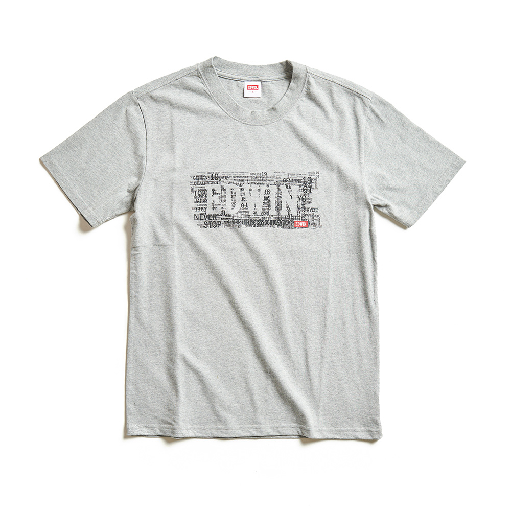 EDWIN｜EDGE｜男裝｜細碎字印花短袖T恤