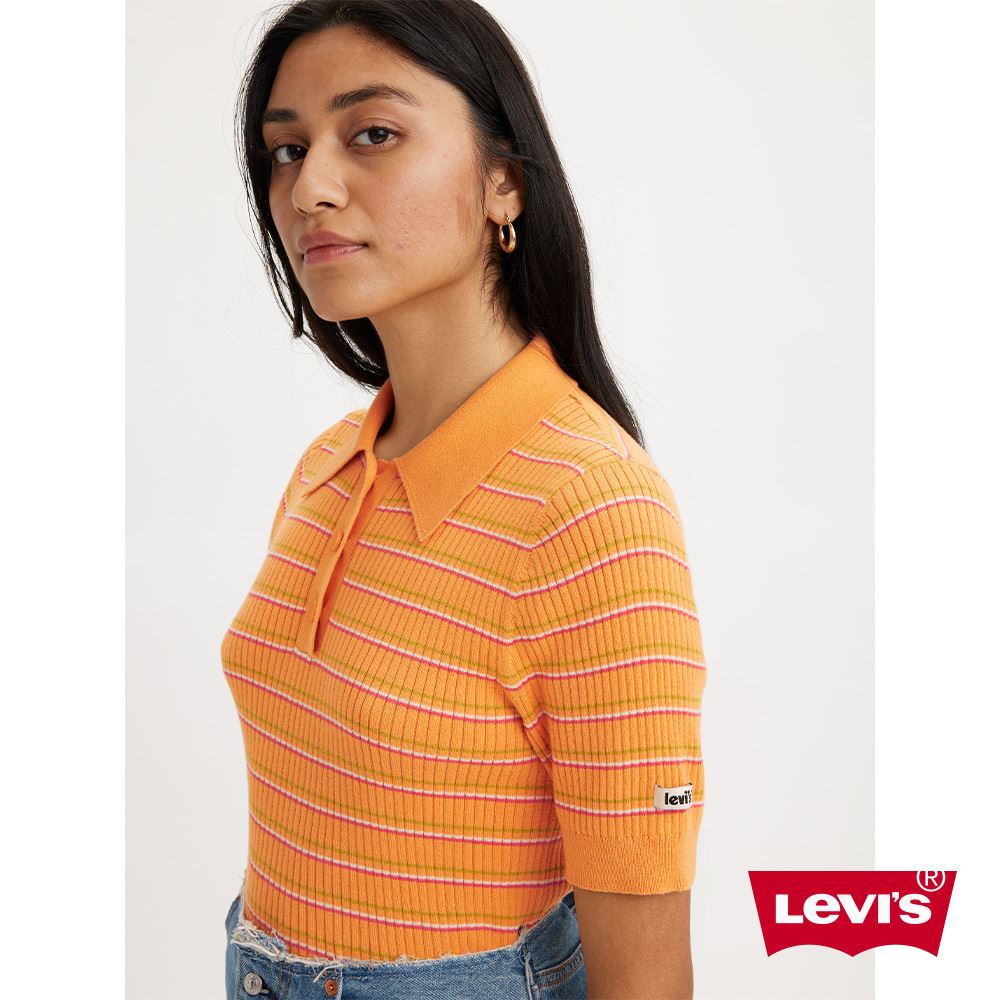 Levis 女款 復古短版Polo衫 / 修身版型 熱賣單品