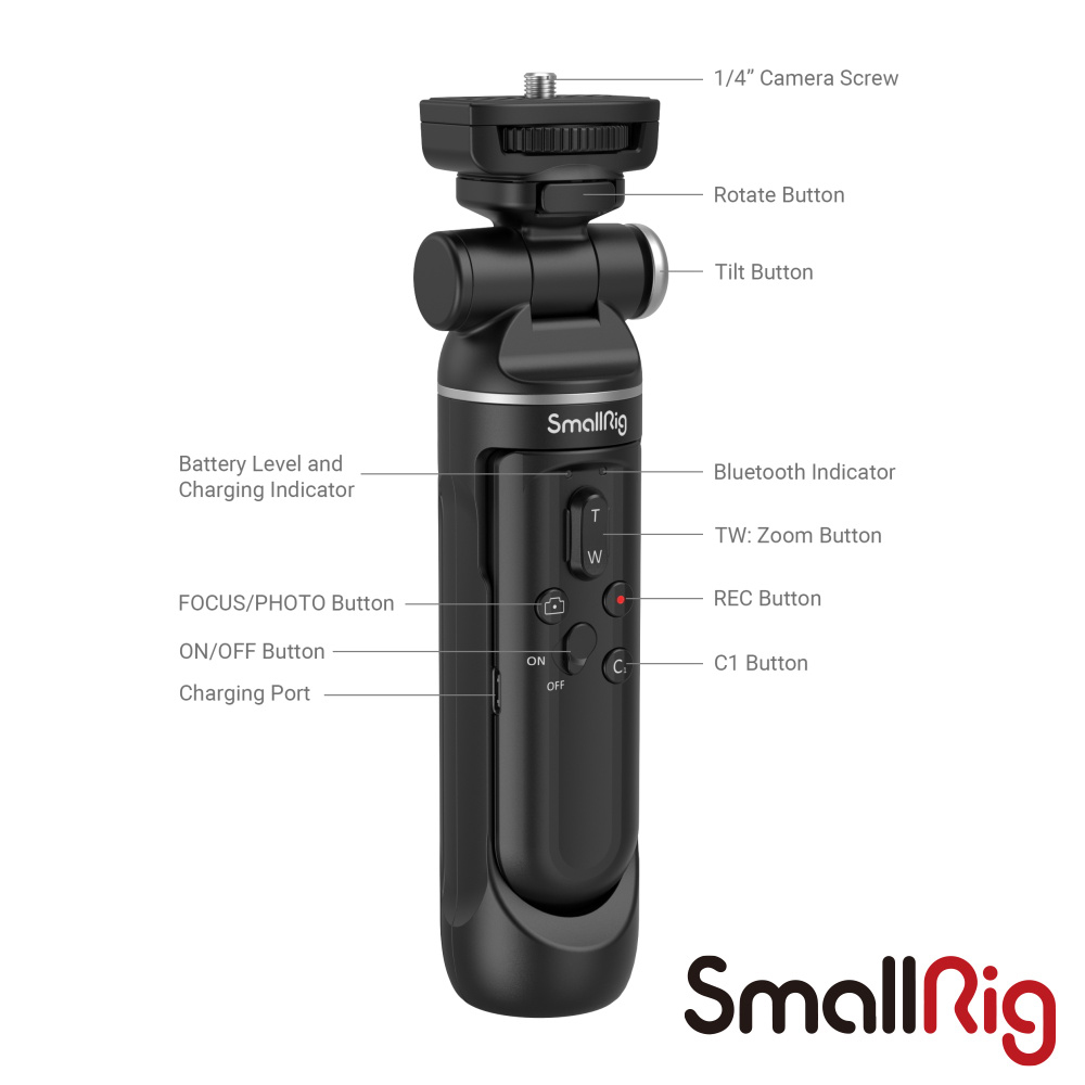 【預購】【SmallRig】3326 無線遙控手把 適用 Sony / Canon 相機 公司貨_5