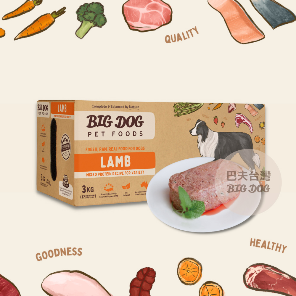 澳洲BIG DOG犬用生食肉餅｜羊肉_3