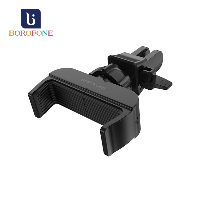 【Borofone】BH3 睿泊出風口夾頭車載支架(手機支架/汽車手機支架/車用支架/手機架)(黑色)_0